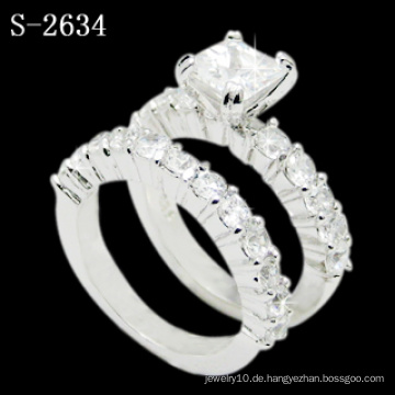 New Fashion White Zirkonia 925 Silber Ehering (S-2634. JPG)